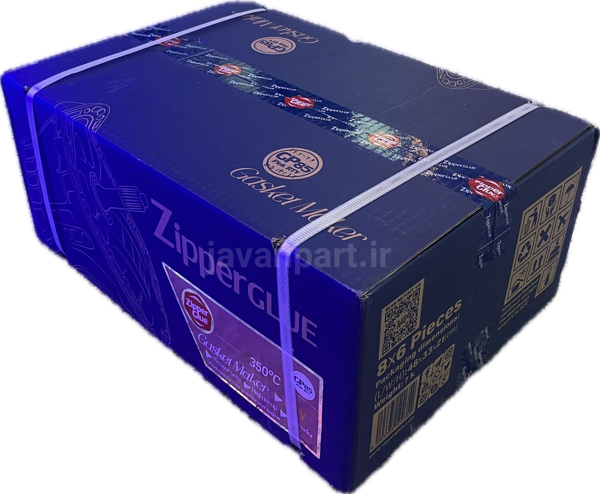 خرید و قیمت چسب واشرساز صورتی زیپر ۸۵گرم(چسب گیربکس) - کارتن 48عددی - جوان پارت