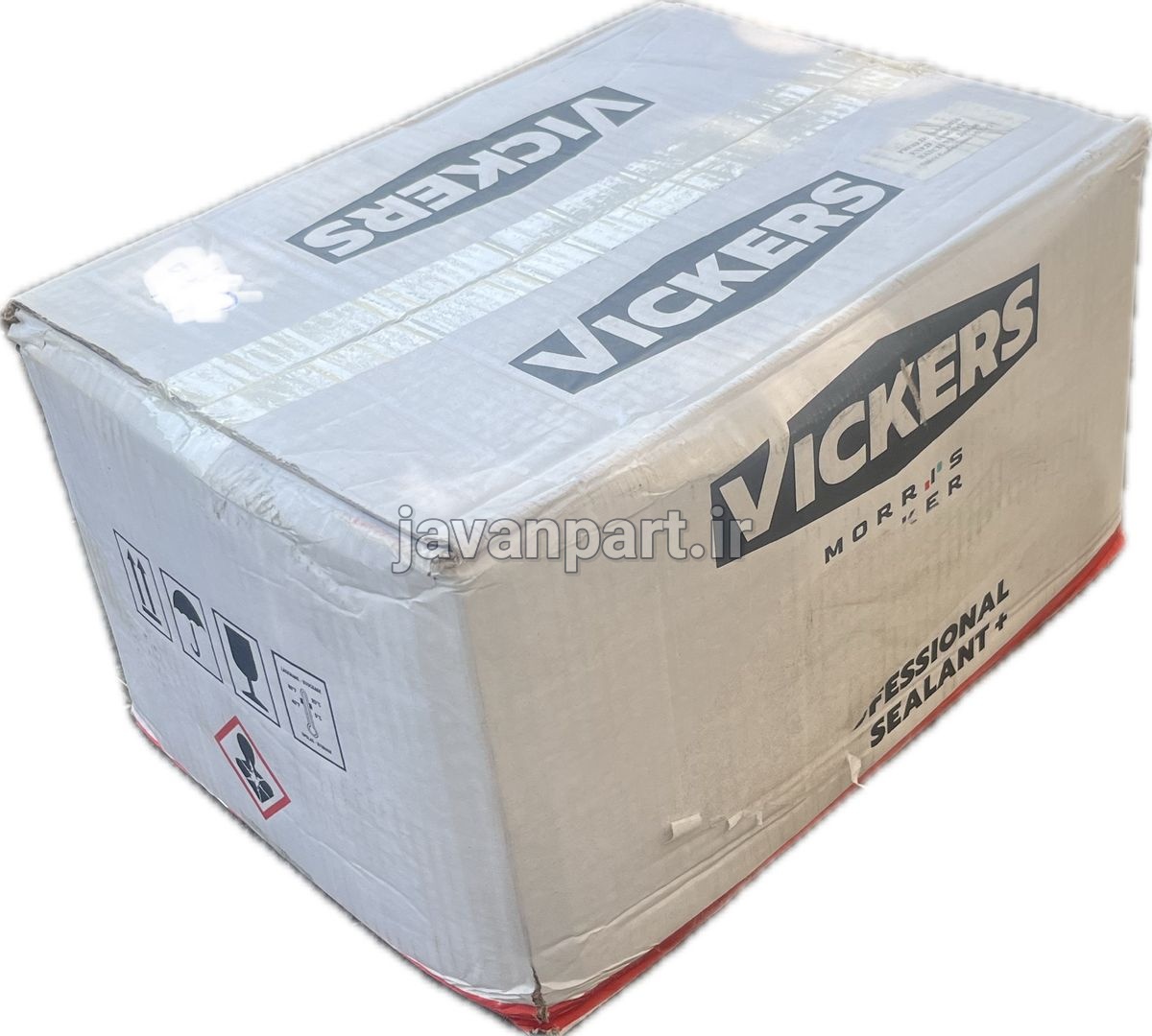 چسب پلی اورتان سوسیسی ویکرز (Vickers) مشکی 600میل - کارتن 20عددی