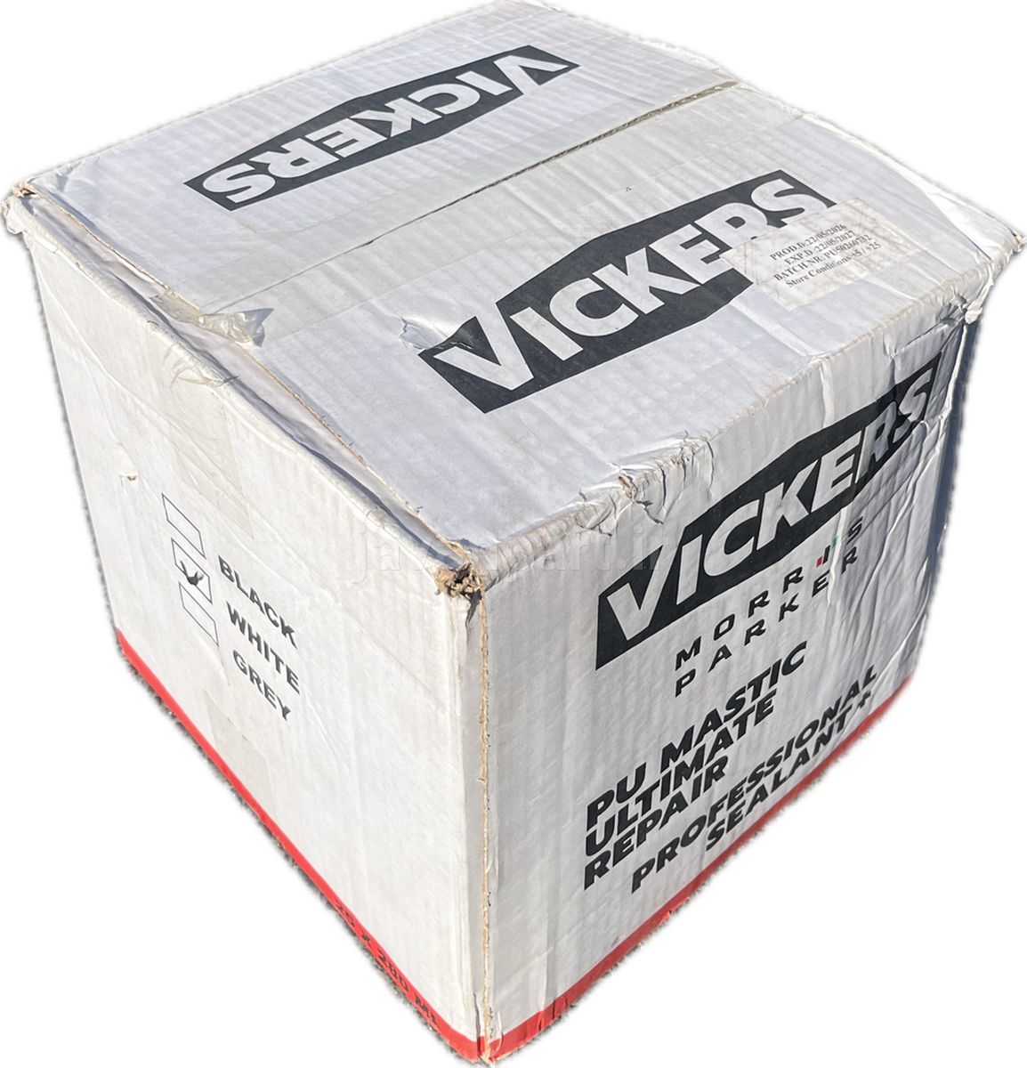 خرید و قیمت چسب پلی اورتان کارتریجی ویکرز (Vickers) سفید - کارتن 25عددی - جوان پارت